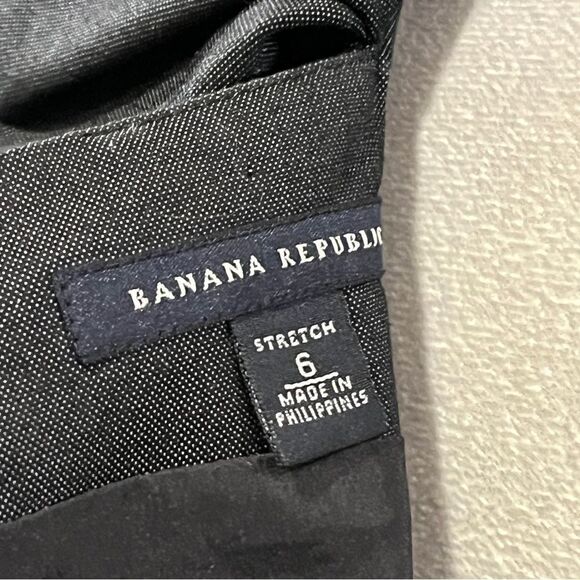 Banana Republic charcoal color fitted Sleeveless Dress size 6 - Picture 11 of 15